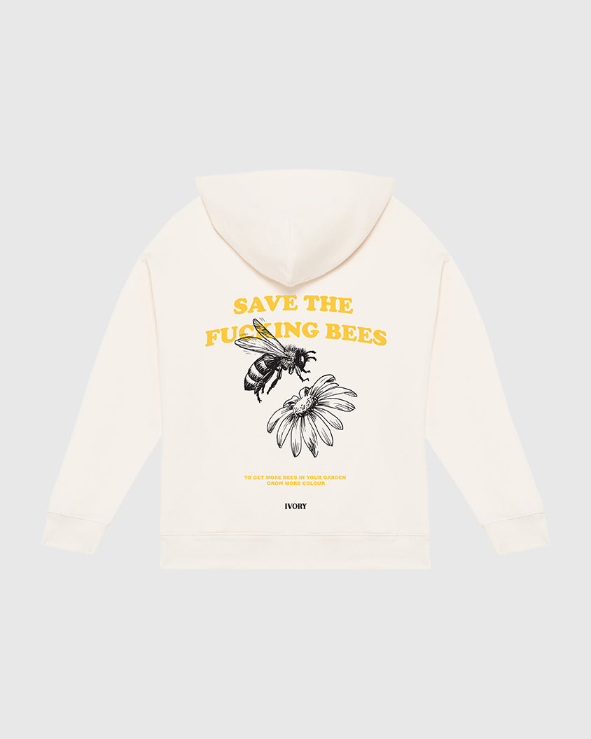 SAVE THE BEES HOODIE RAW