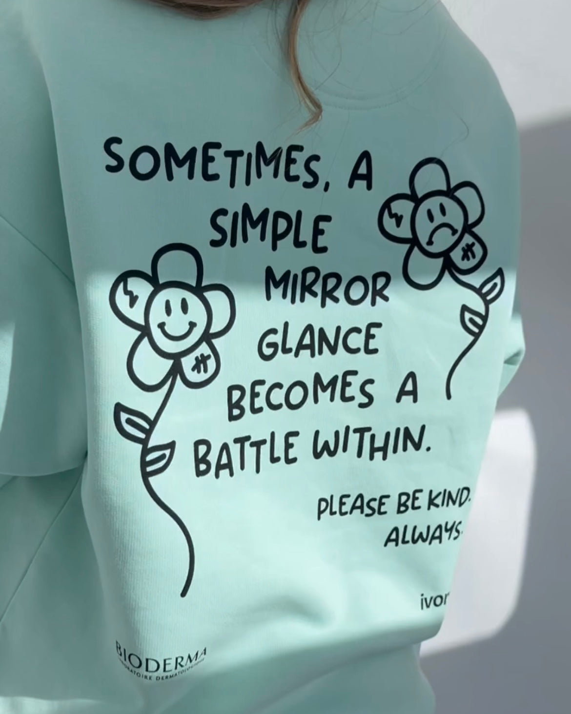 IVORY X BIODERMA SWEATSHIRT