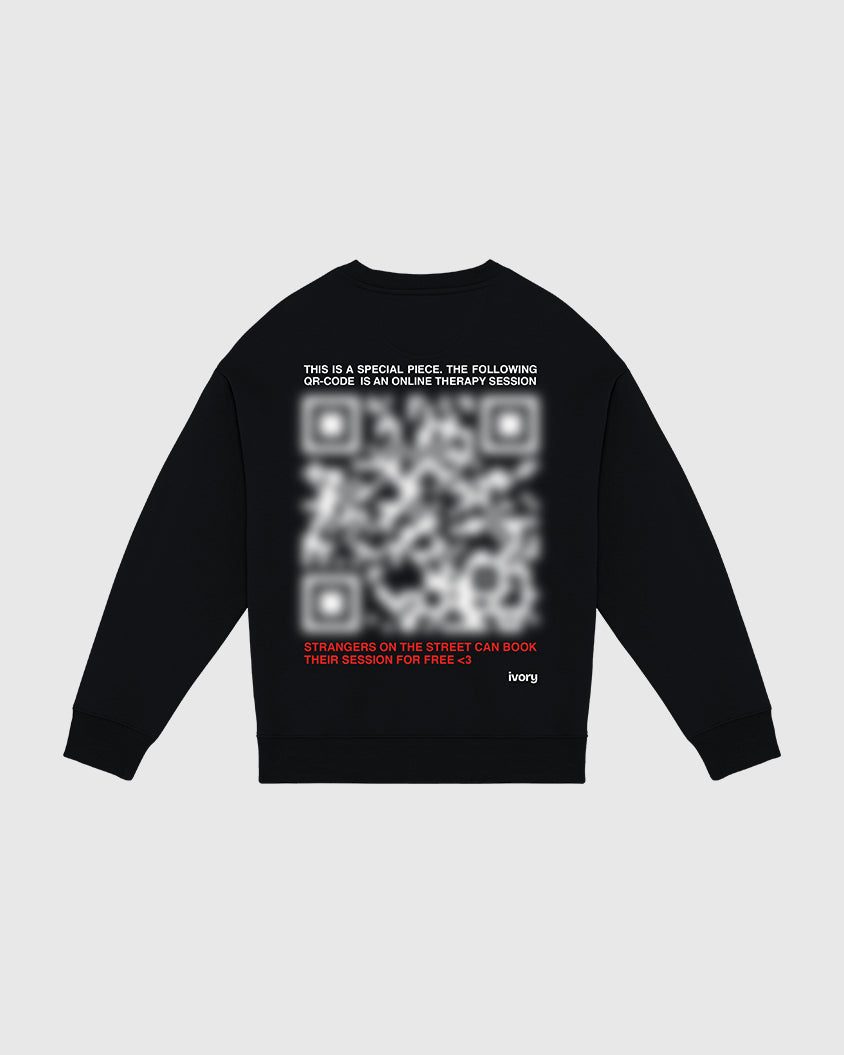 CARRYING MENTAL HEALTH SWEATSHIRT BLACK