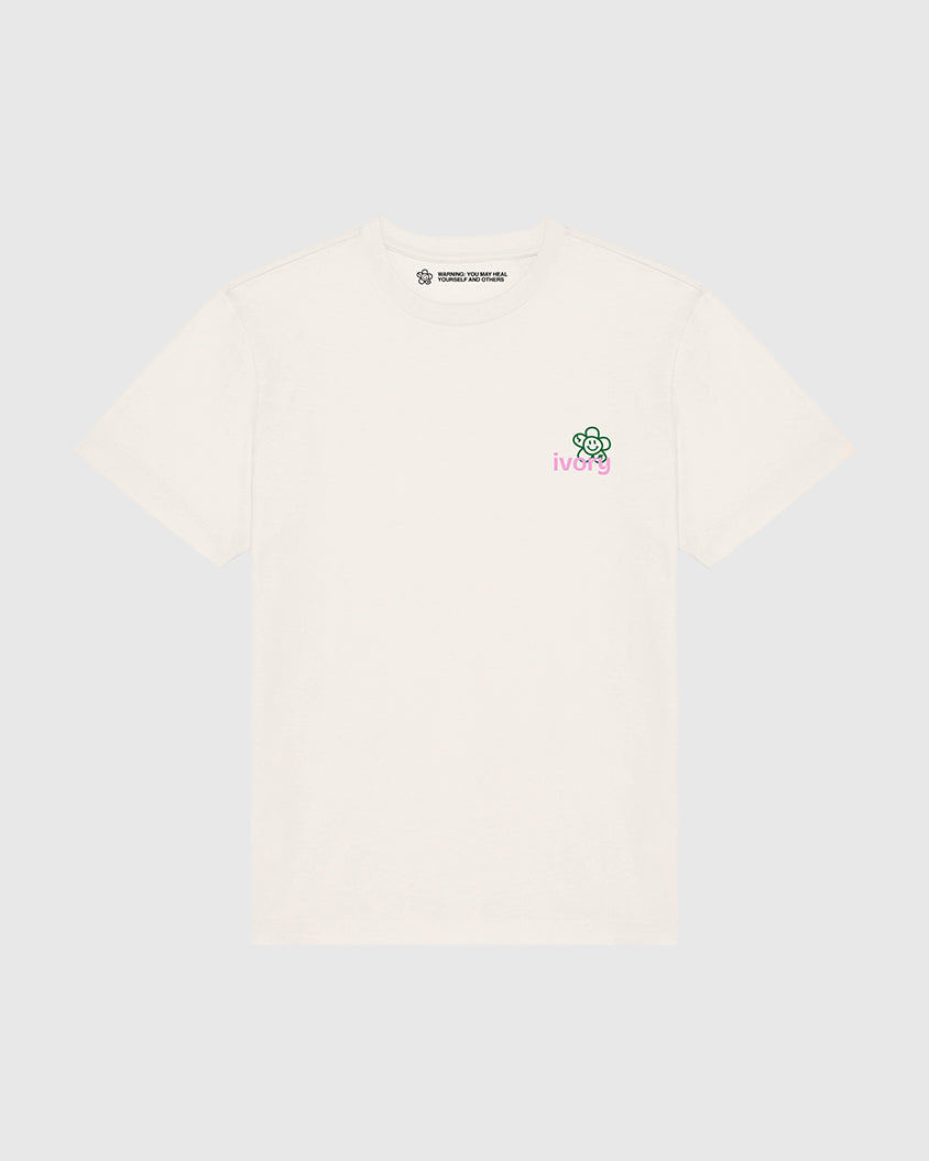 GROWING DAY BY DAY TEE RAW PINK