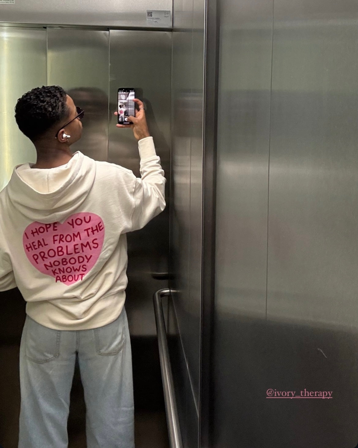 I HOPE YOU HEAL HOODIE RAW PINK