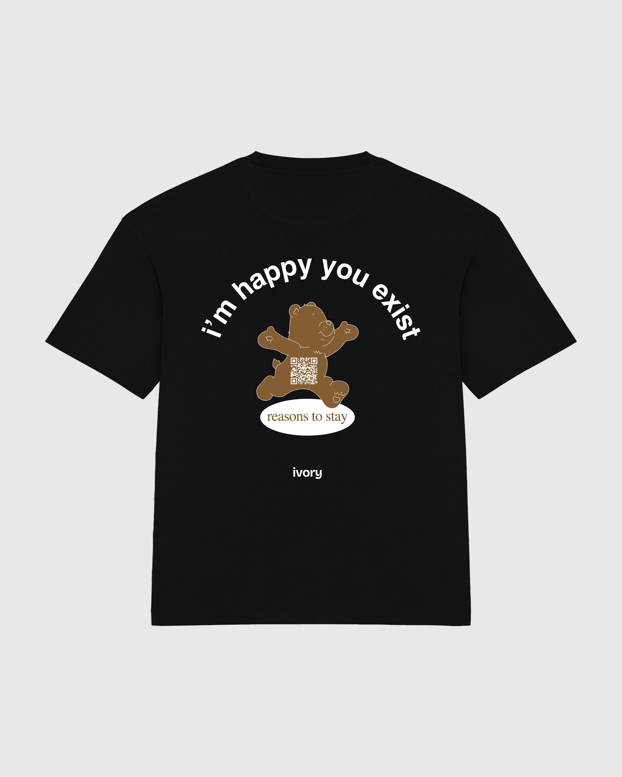 REASONS TO STAY TEE BLACK Ivory Therapy Reasons to stay tee black ivory therapy