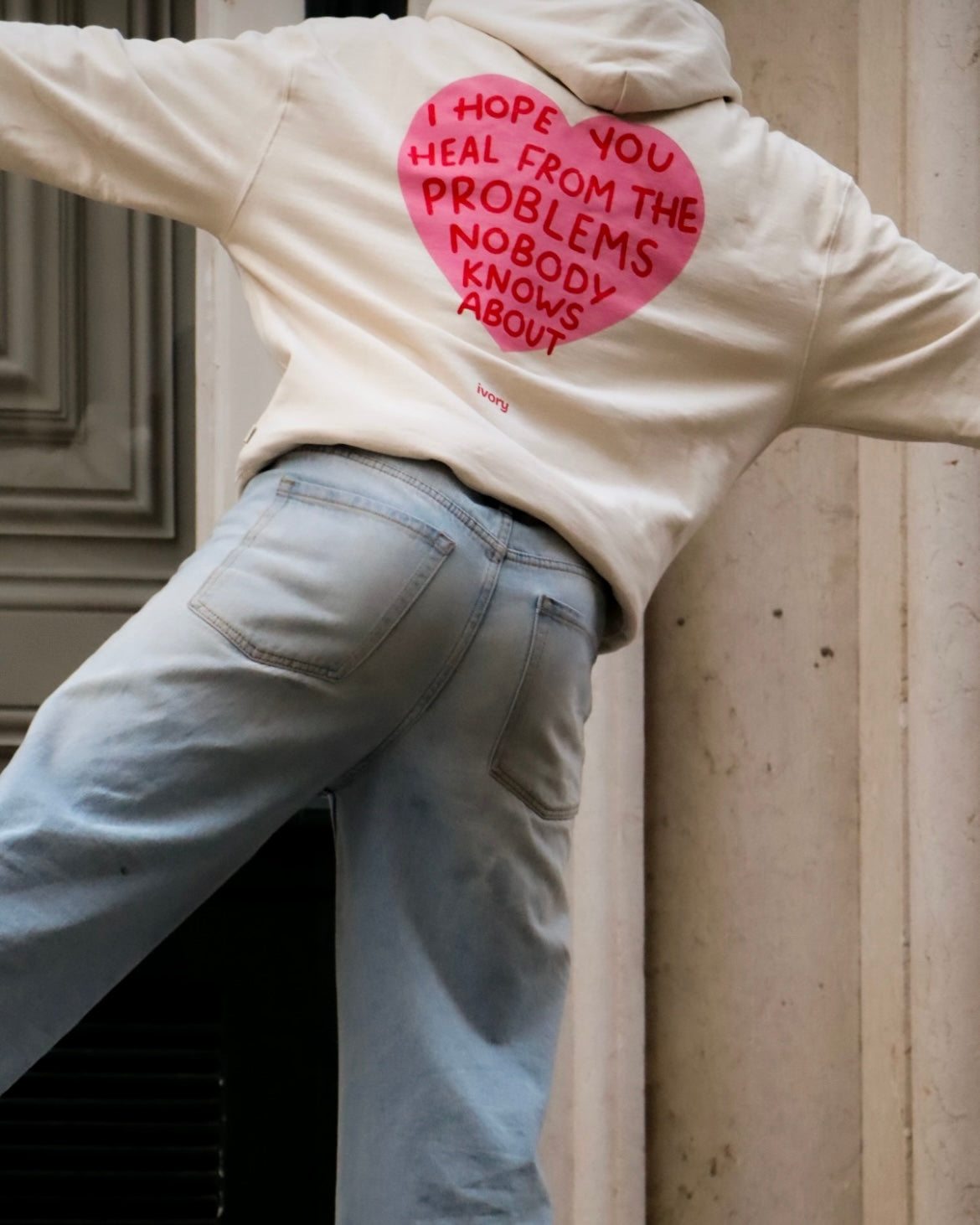 I HOPE YOU HEAL HOODIE RAW PINK