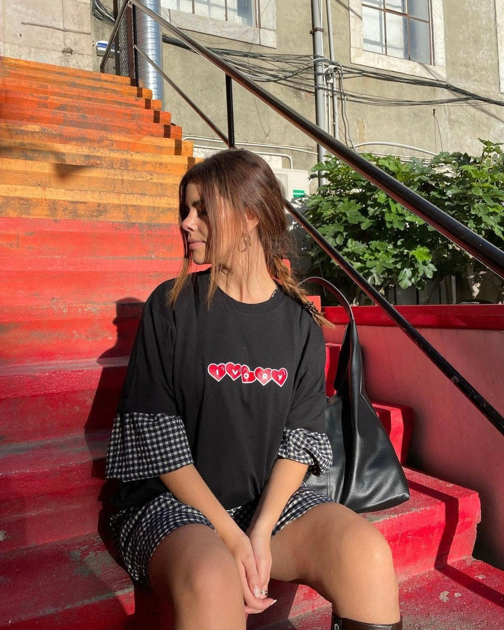 I HOPE YOU HEAL TEE BLACK RED