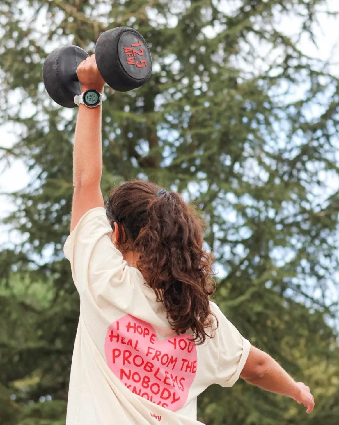 I HOPE YOU HEAL TEE RAW PINK