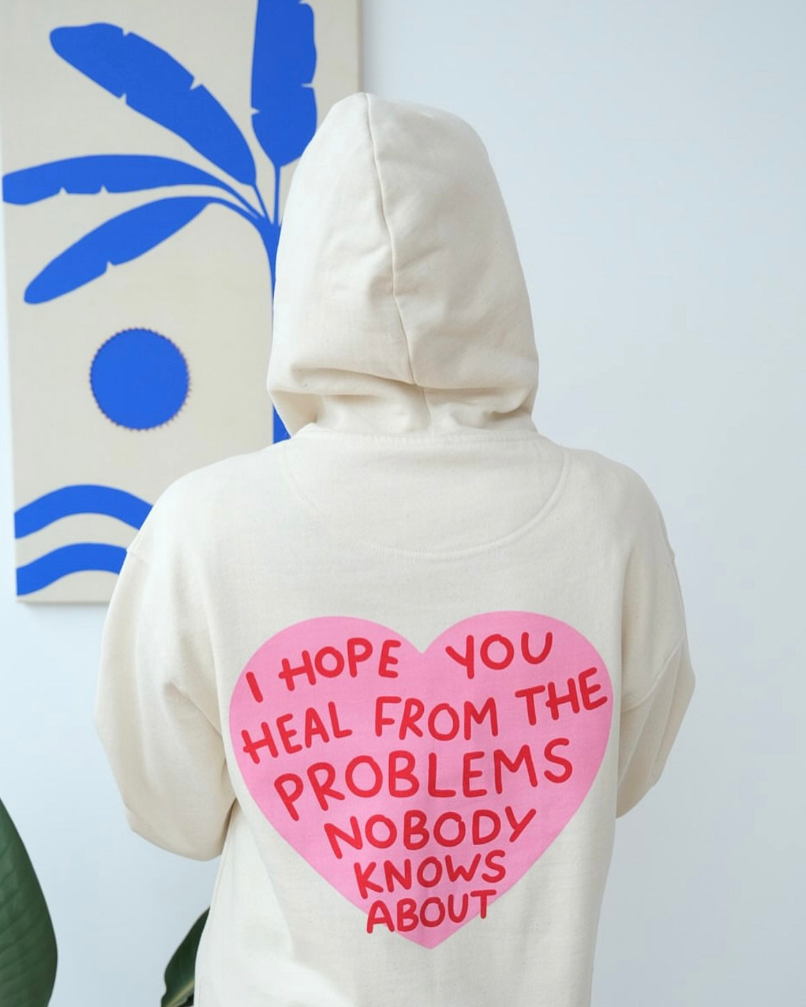 I HOPE YOU HEAL HOODIE RAW PINK