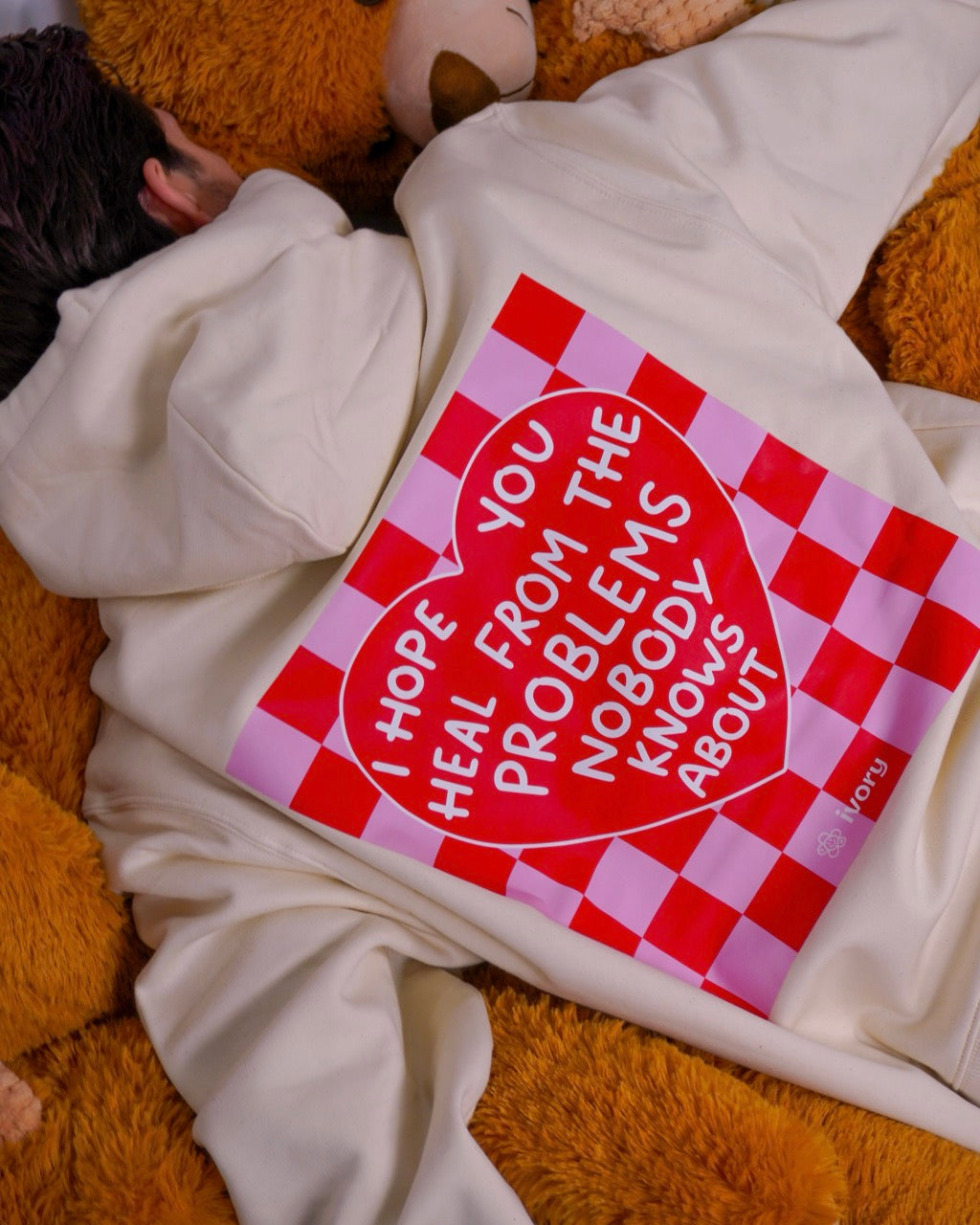 I HOPE YOU HEAL CHESS HOODIE RAW