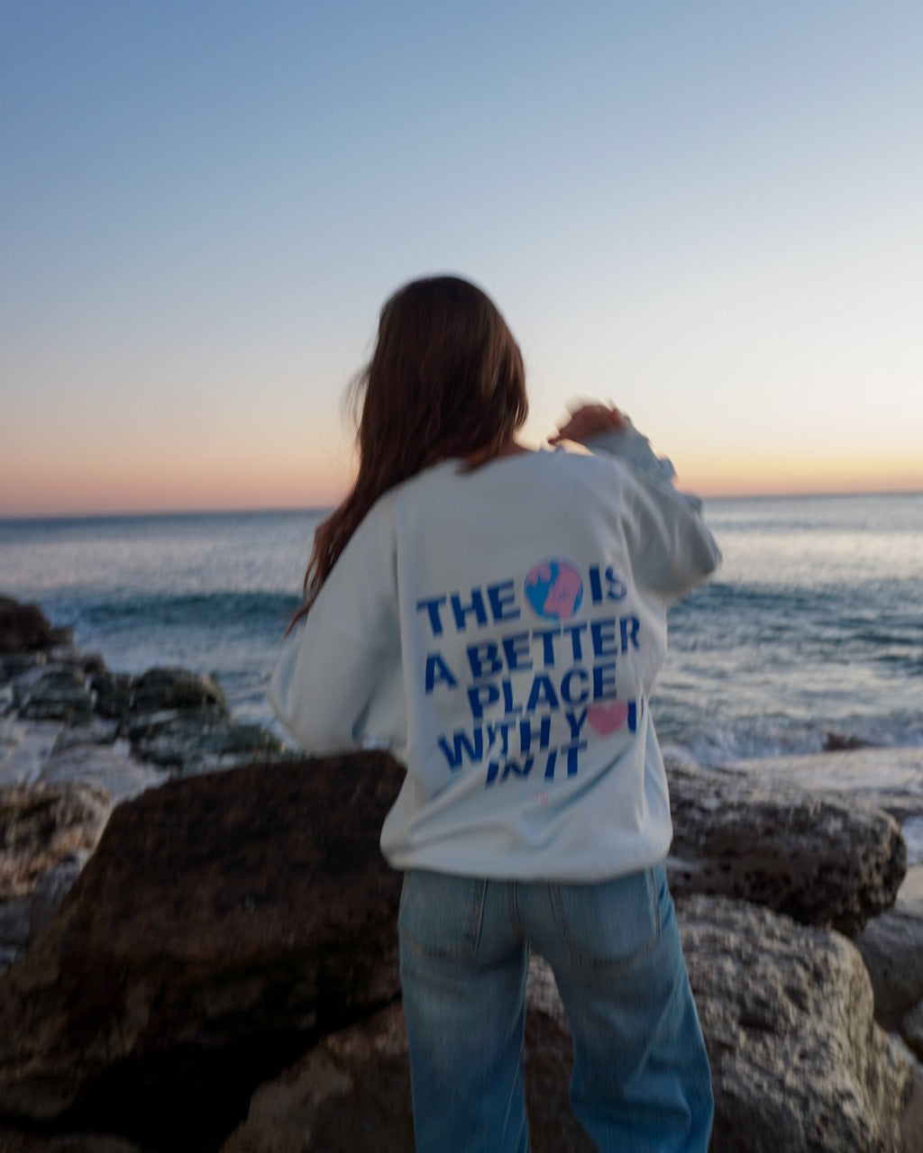 BETTER WITH YOU SWEATSHIRT ICE BLUE
