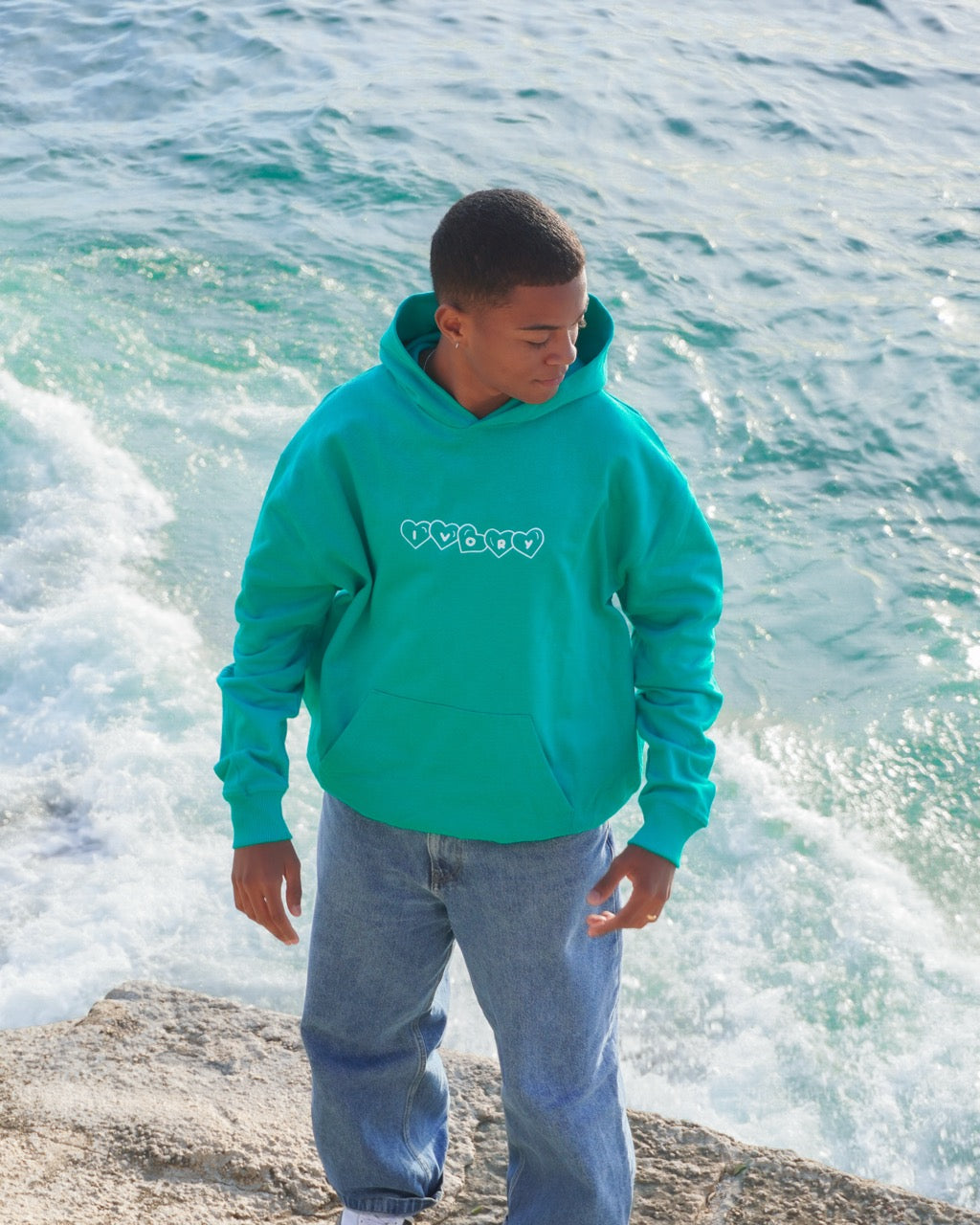 TREAT PEOPLE WITH KINDNESS HOODIE MATCHA