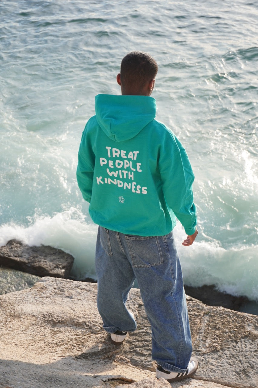TREAT PEOPLE WITH KINDNESS HOODIE MATCHA