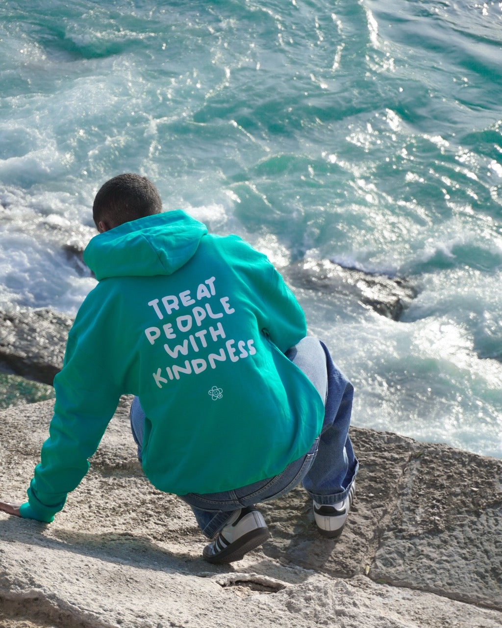 TREAT PEOPLE WITH KINDNESS HOODIE MATCHA