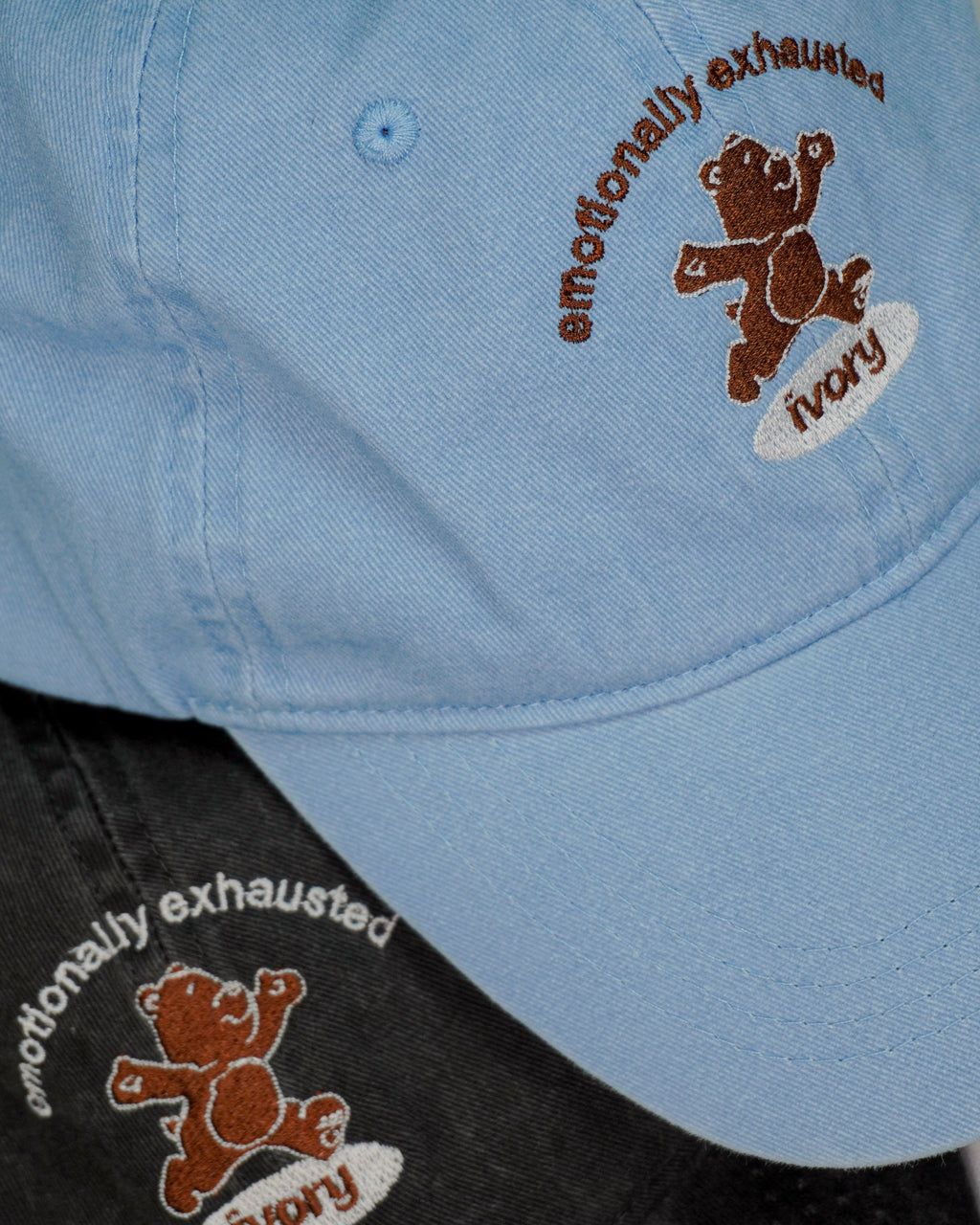 EMOTIONALLY EXHAUSTED HAT BLUE