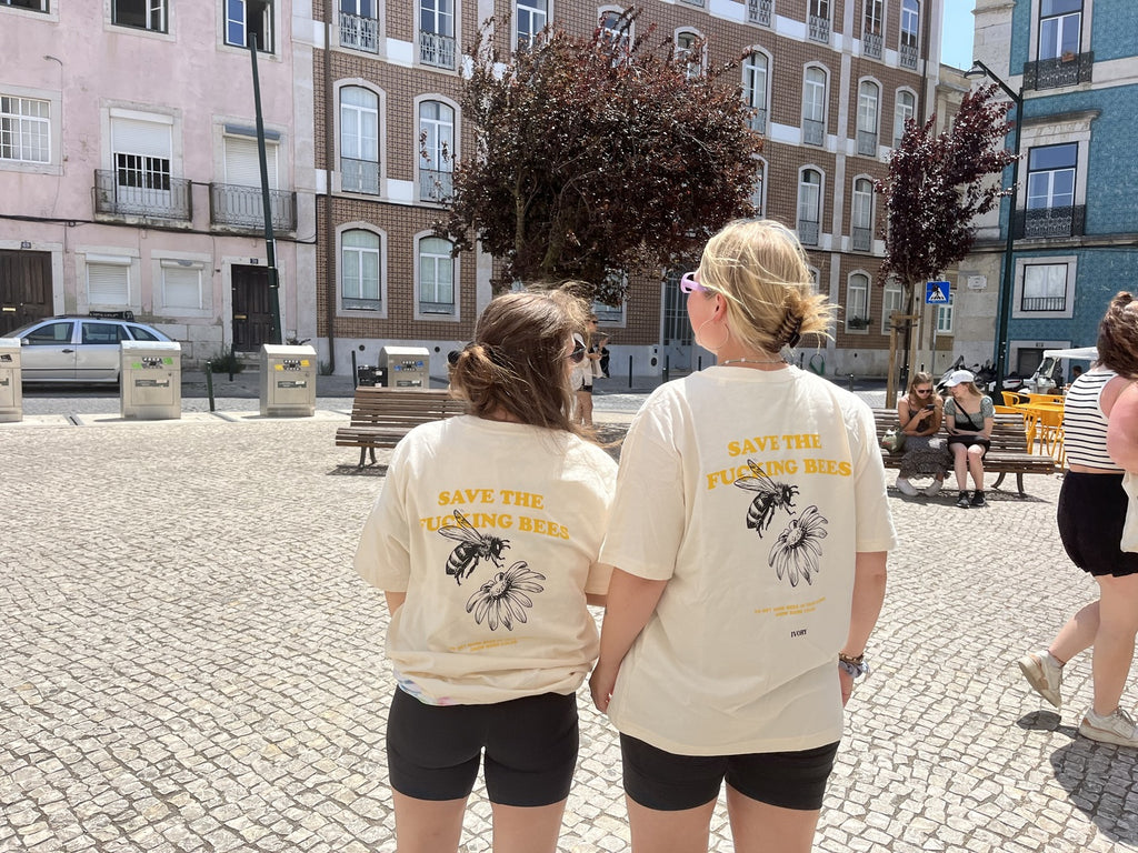 SAVE THE BEES TEE RAW