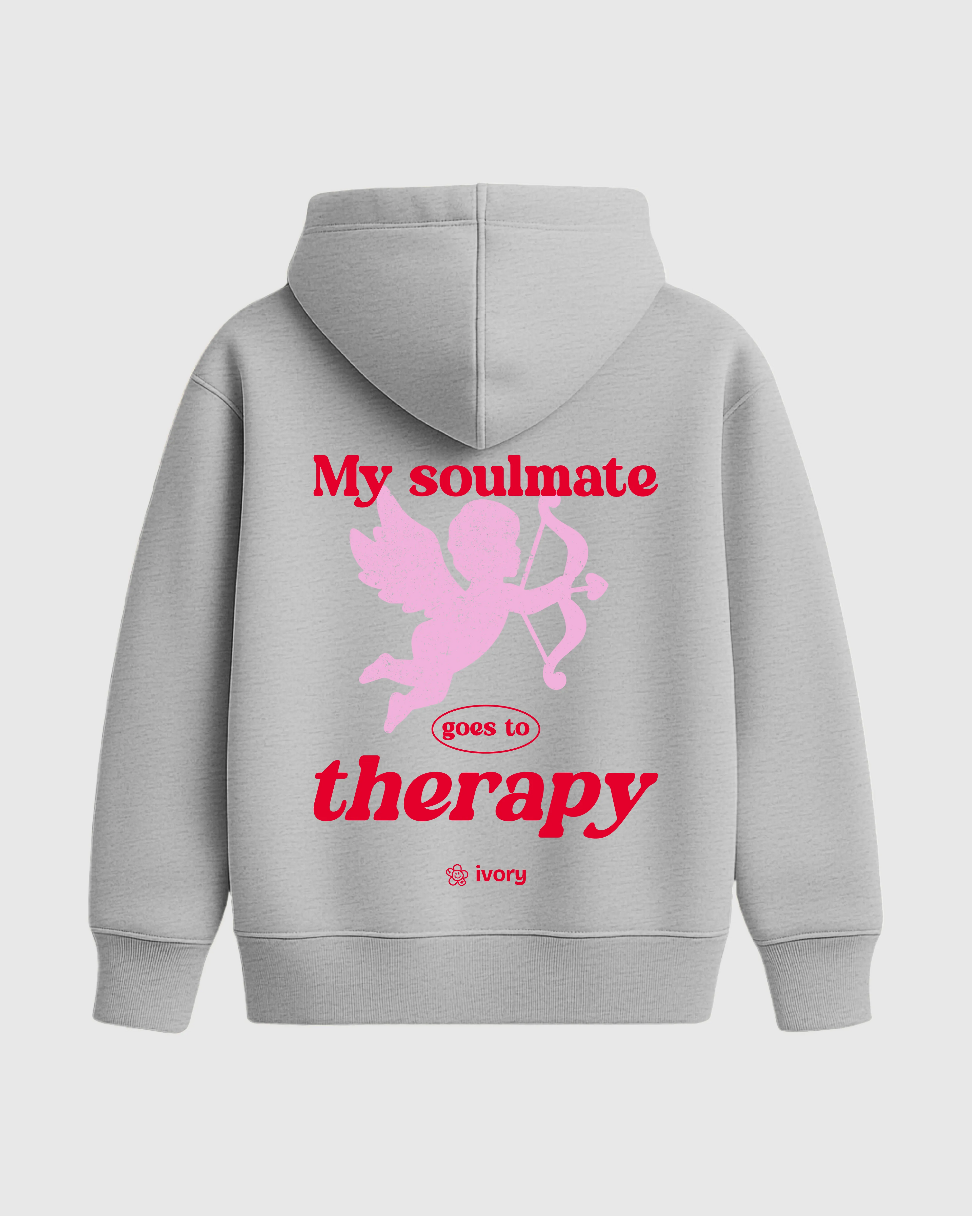 SOULMATE HOODIE HEATHER GREY