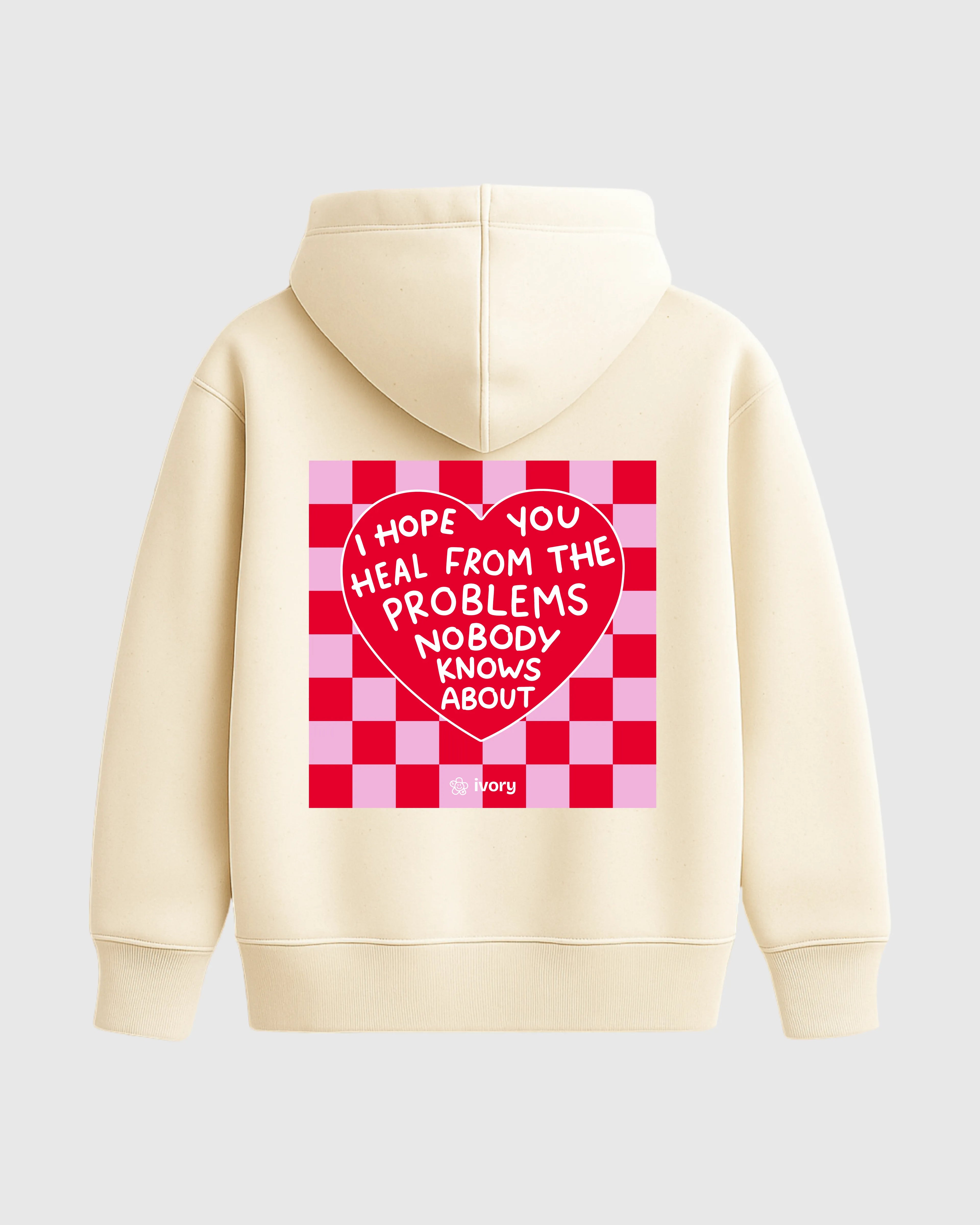 I HOPE YOU HEAL CHESS HOODIE RAW