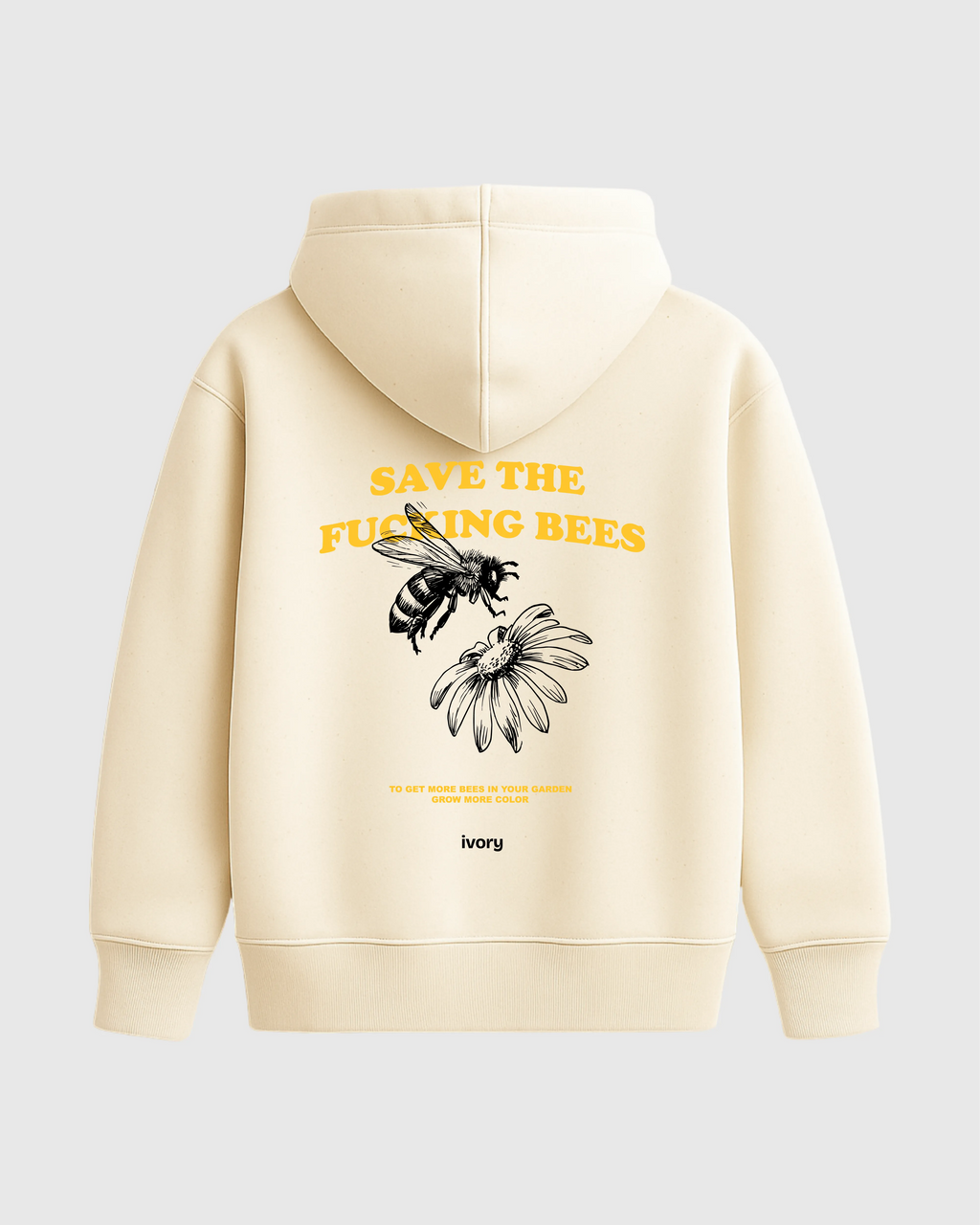 SAVE THE BEES HOODIE RAW