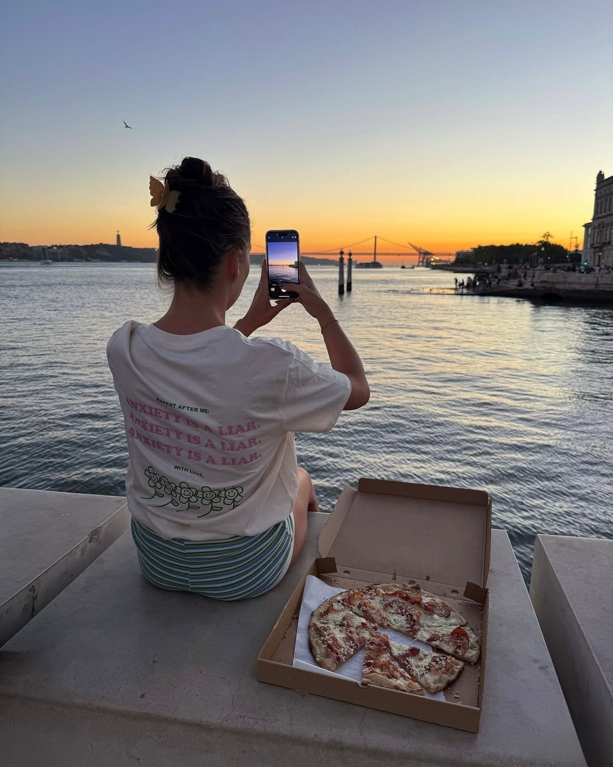 ANXIETY IS A LIAR TEE RAW PINK