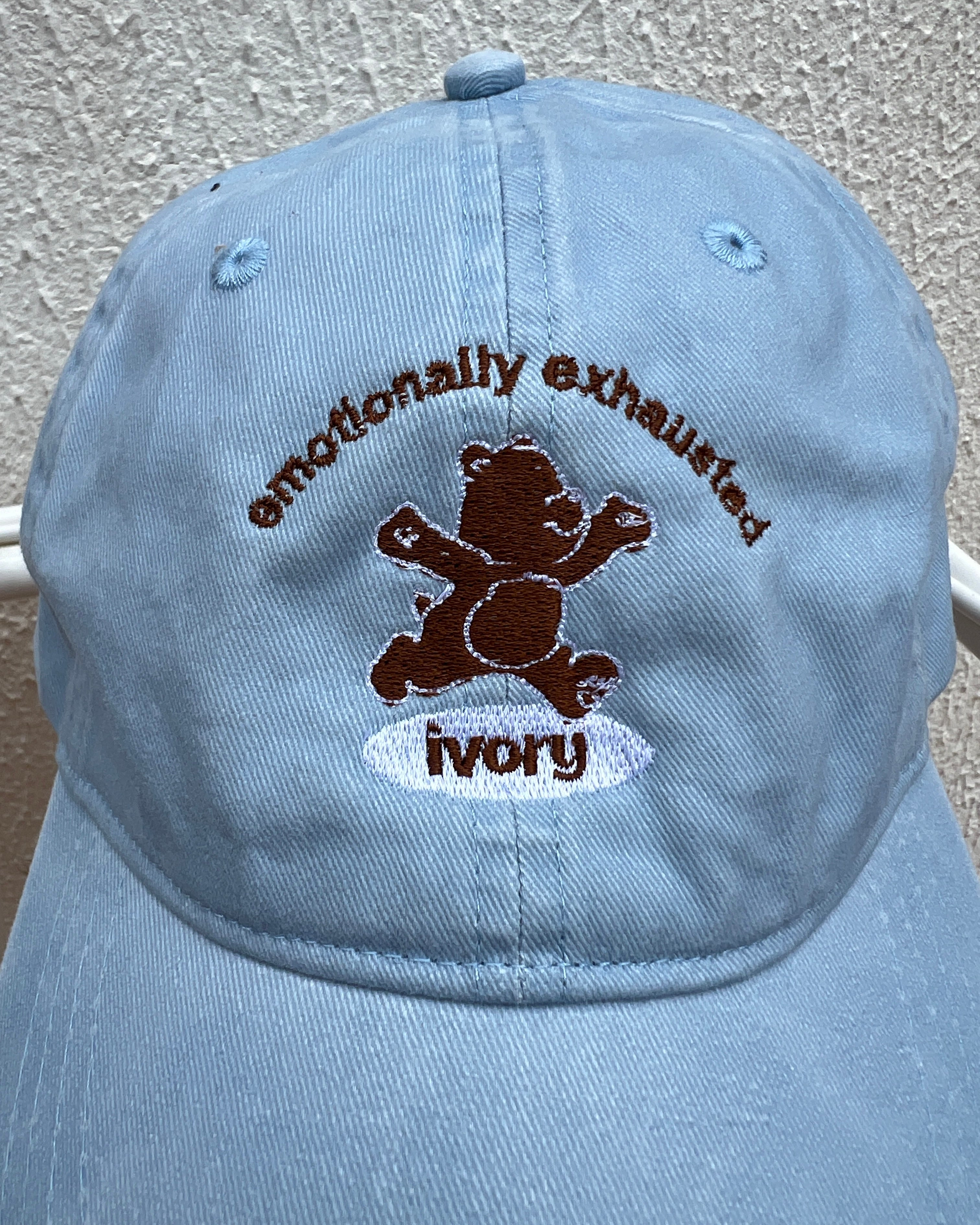 EMOTIONALLY EXHAUSTED HAT BLUE