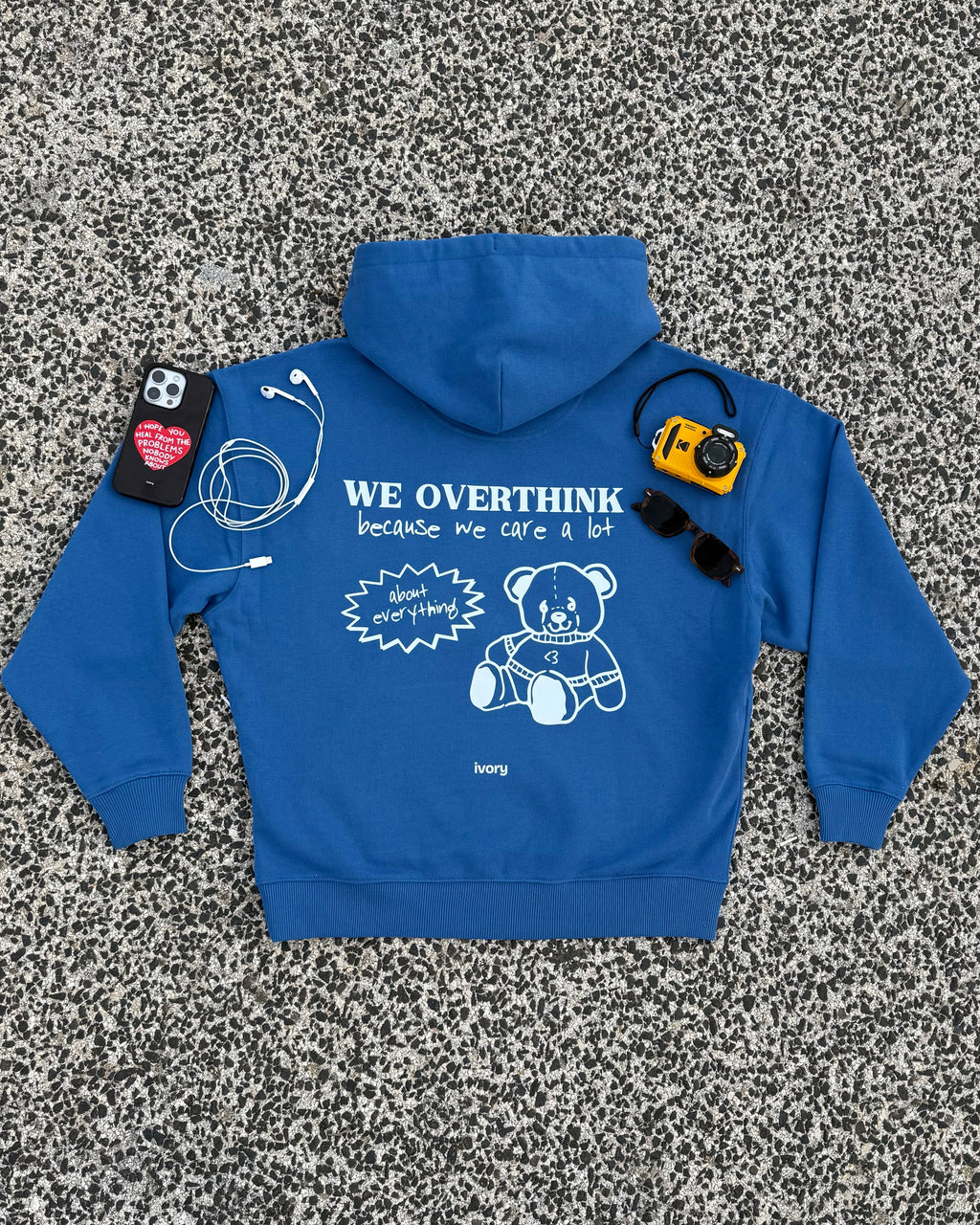 OVERTHINKERS HOODIE BLUE