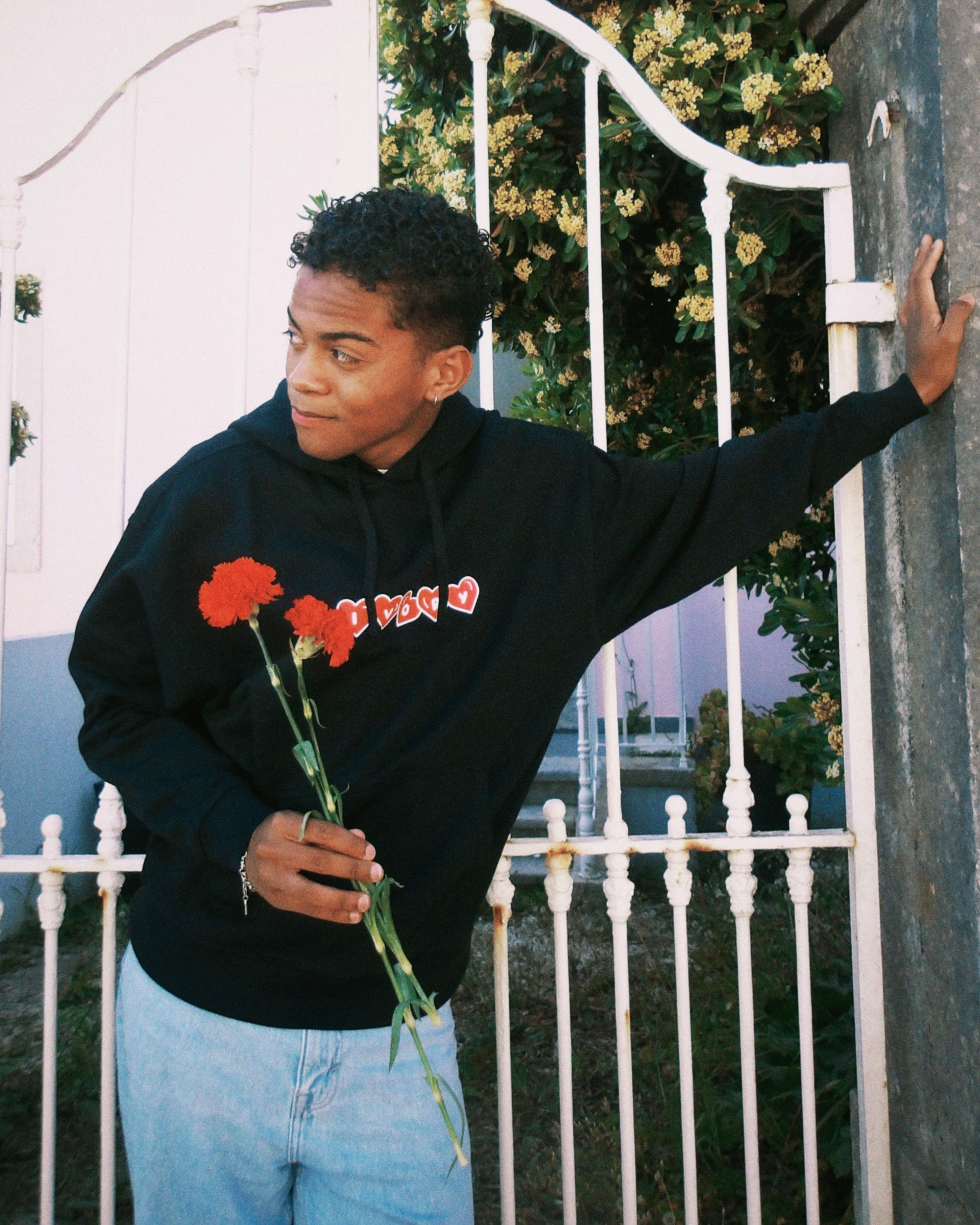 I HOPE YOU HEAL HOODIE BLACK RED
