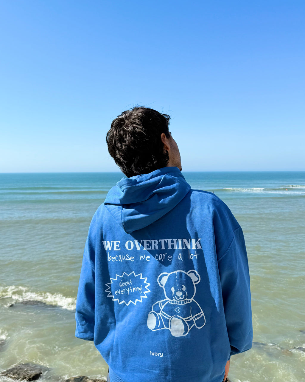 OVERTHINKERS HOODIE BLUE