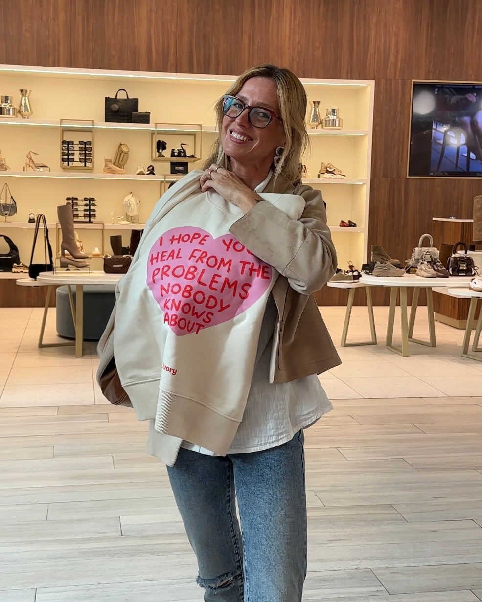 I HOPE YOU HEAL HOODIE RAW PINK