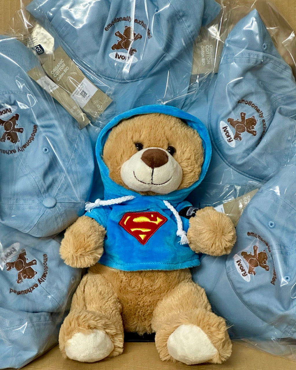 EMOTIONALLY EXHAUSTED HAT BLUE