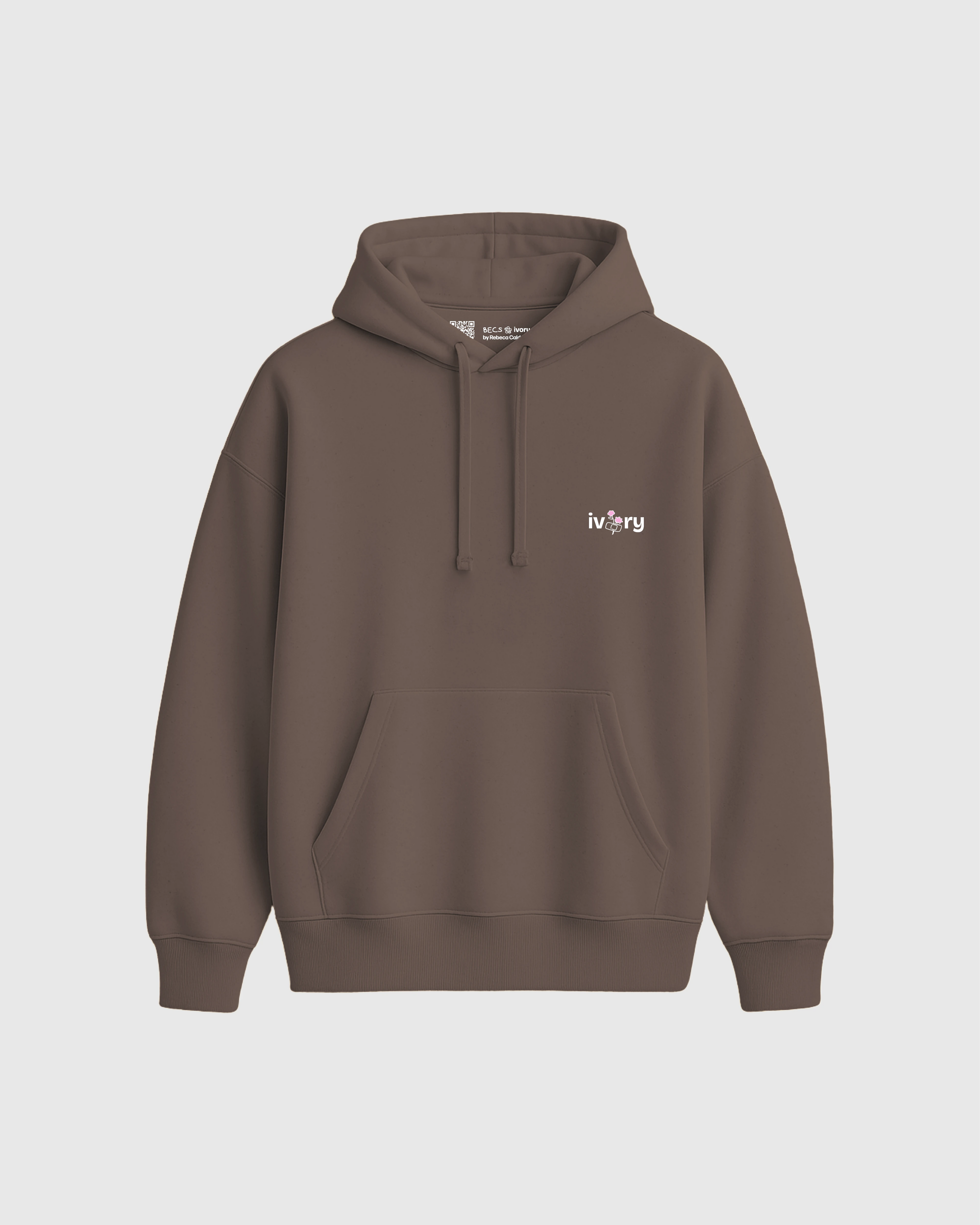 IVORY BY BECS HOLDING HOODIE MOCHA