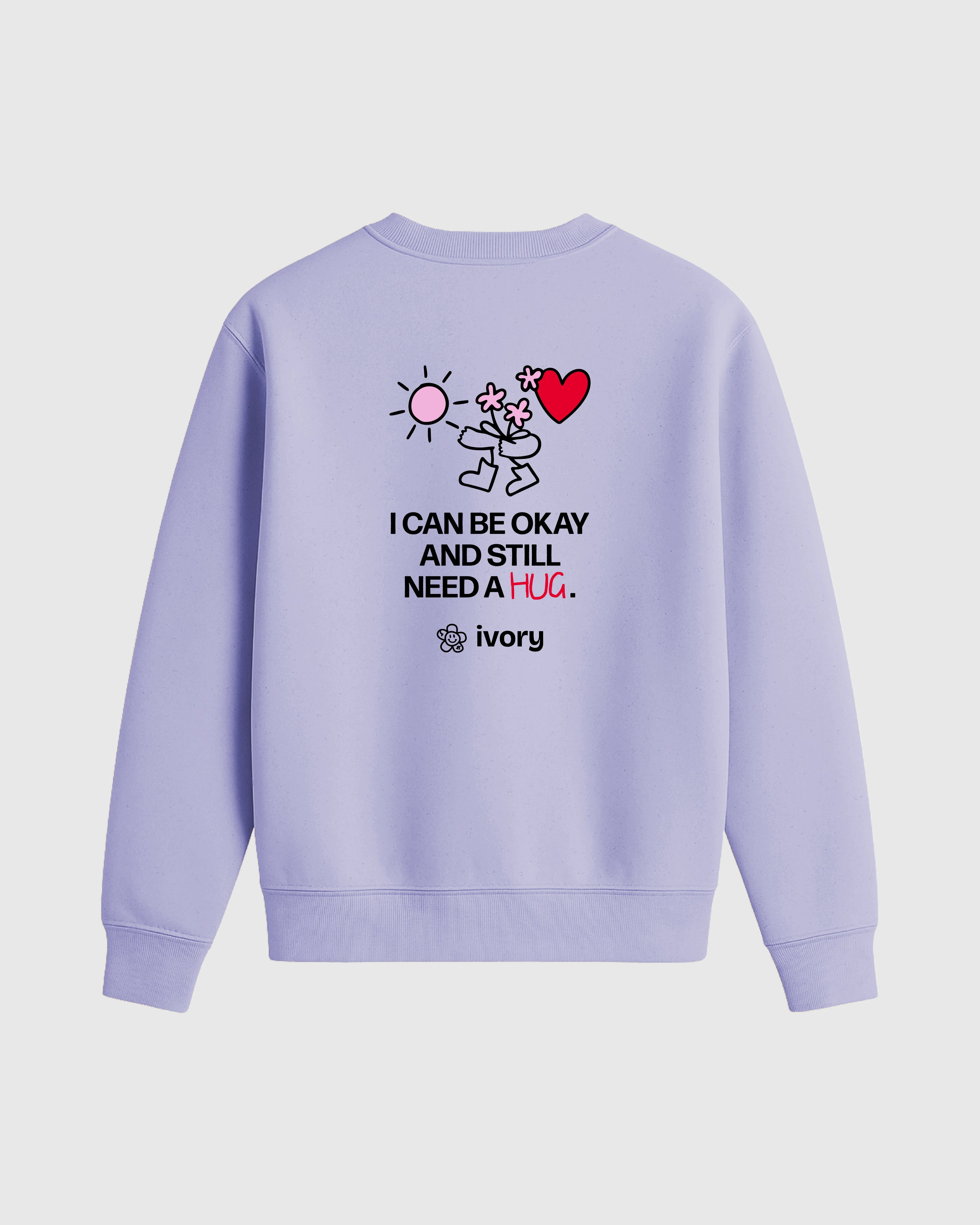 IVORY BY BECS KIDS HUG SWEATSHIRT LAVENDER