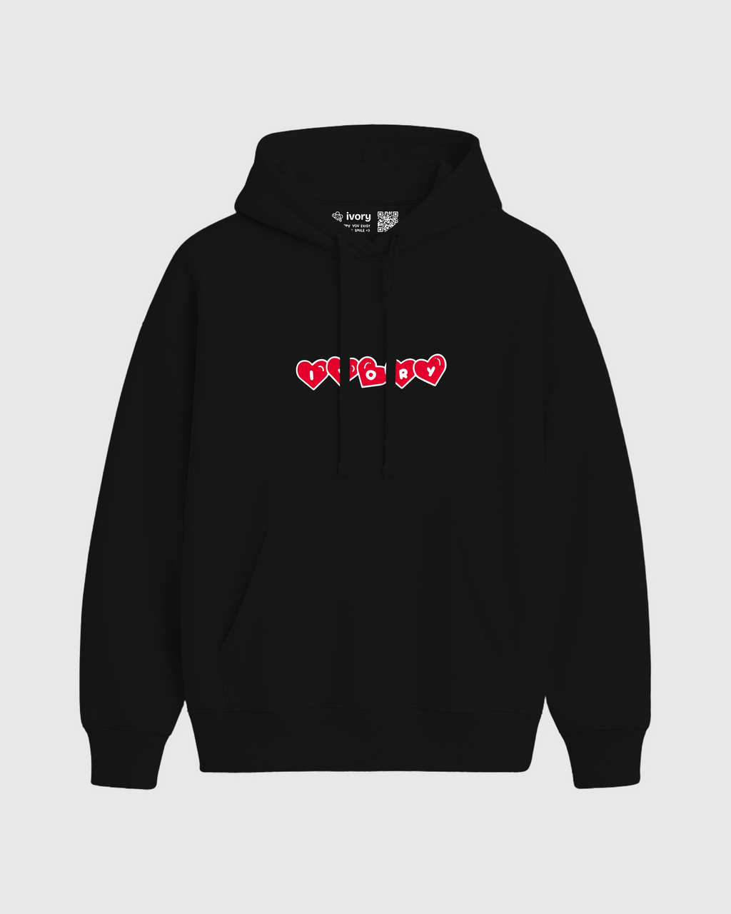 I HOPE YOU HEAL HOODIE BLACK RED