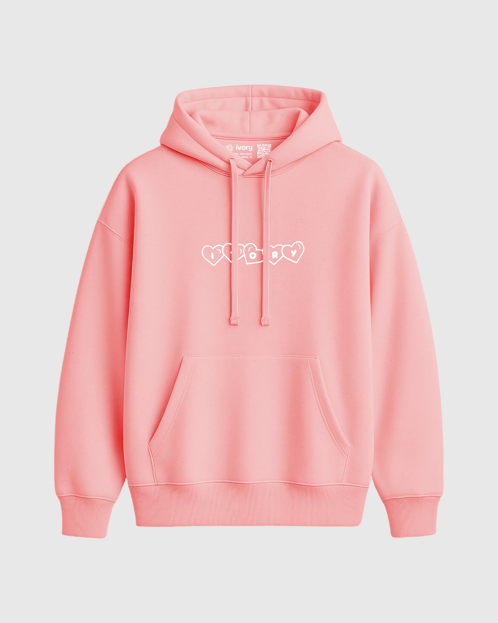 LOVE OURSELVES HOODIE SALMON
