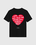 I HOPE YOU HEAL TEE BLACK RED