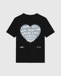 IVORY MEETS BLOOM TEE BLACK