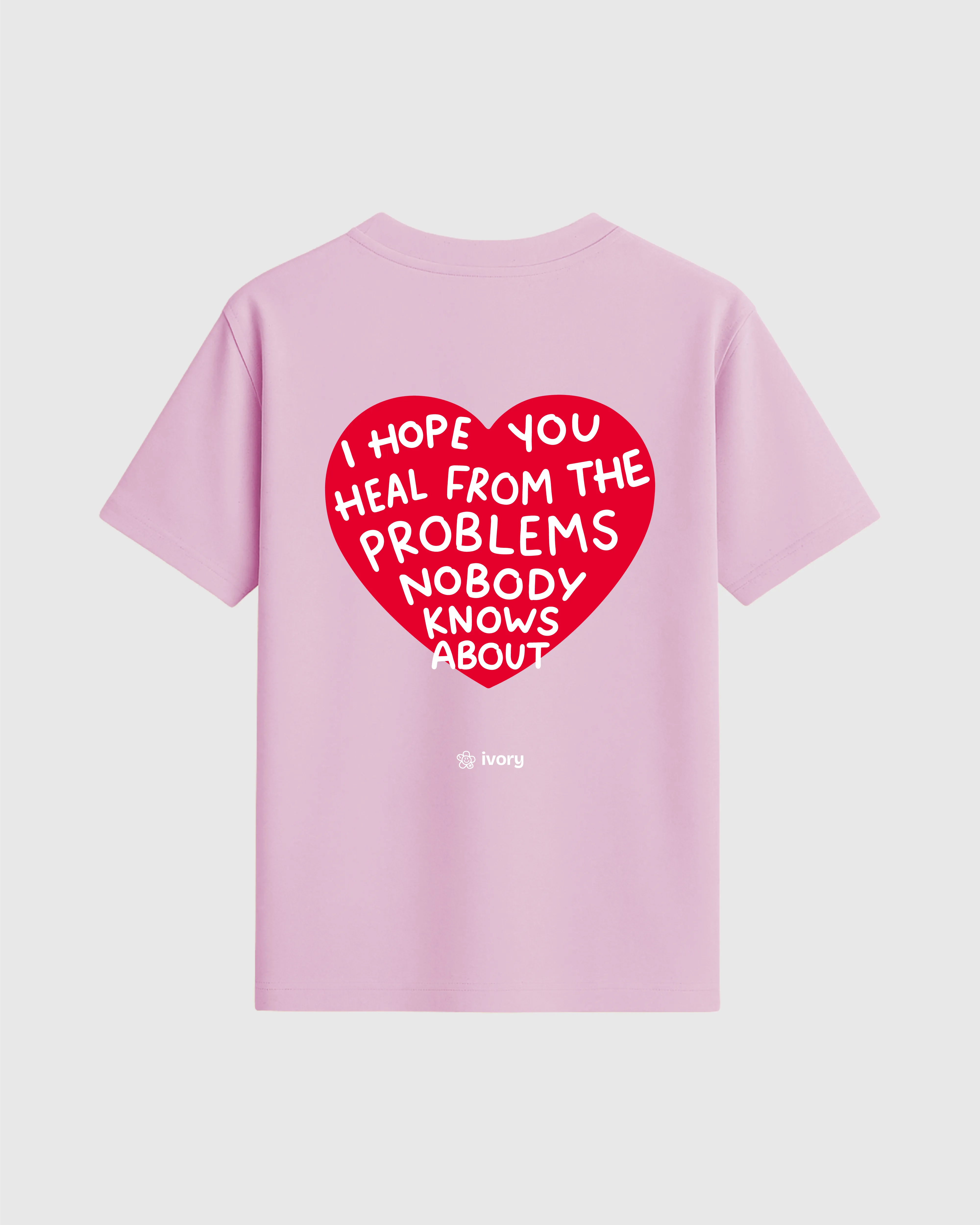 I HOPE YOU HEAL TEE COTTON CANDY – Ivory Therapy