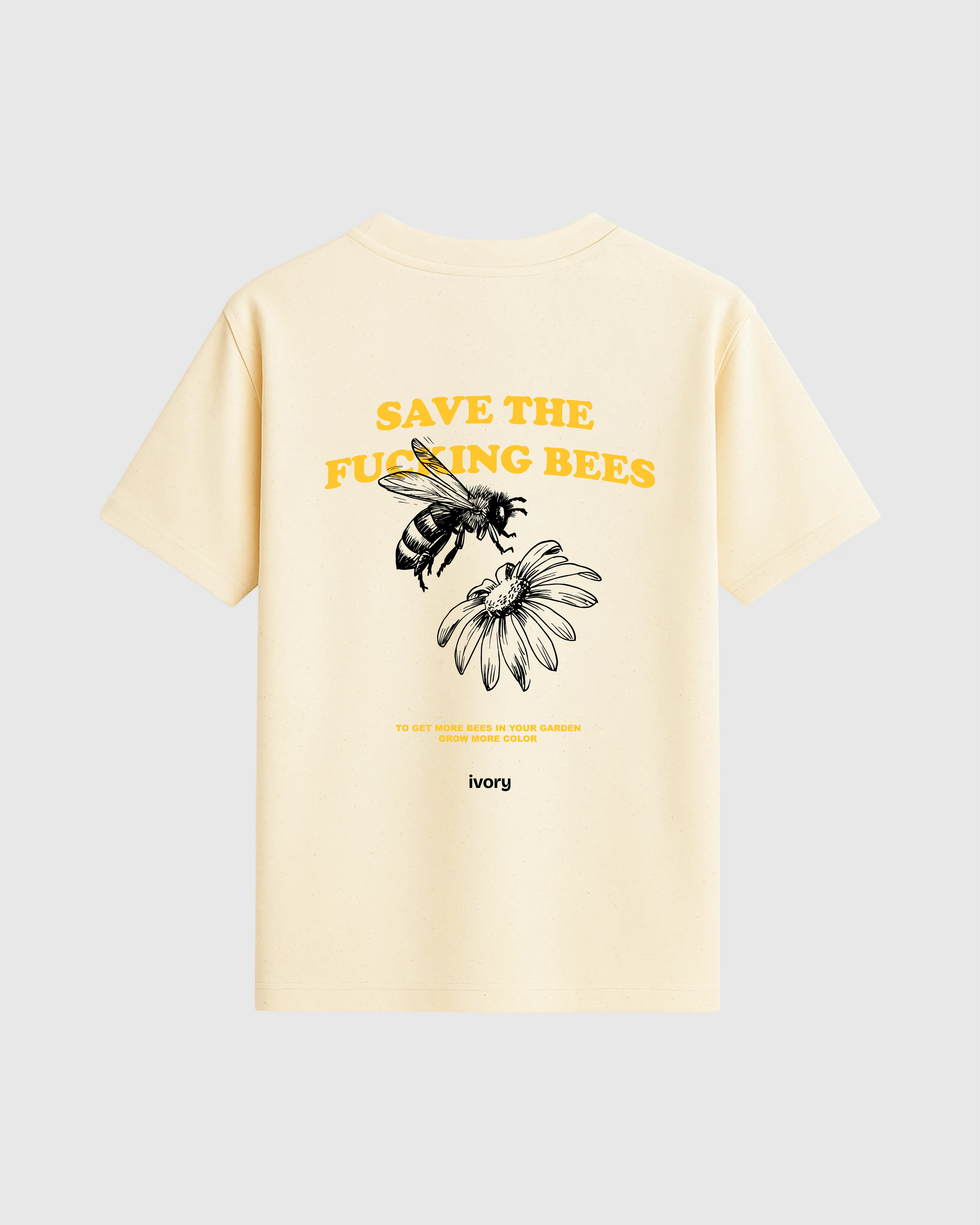 SAVE THE BEES TEE RAW