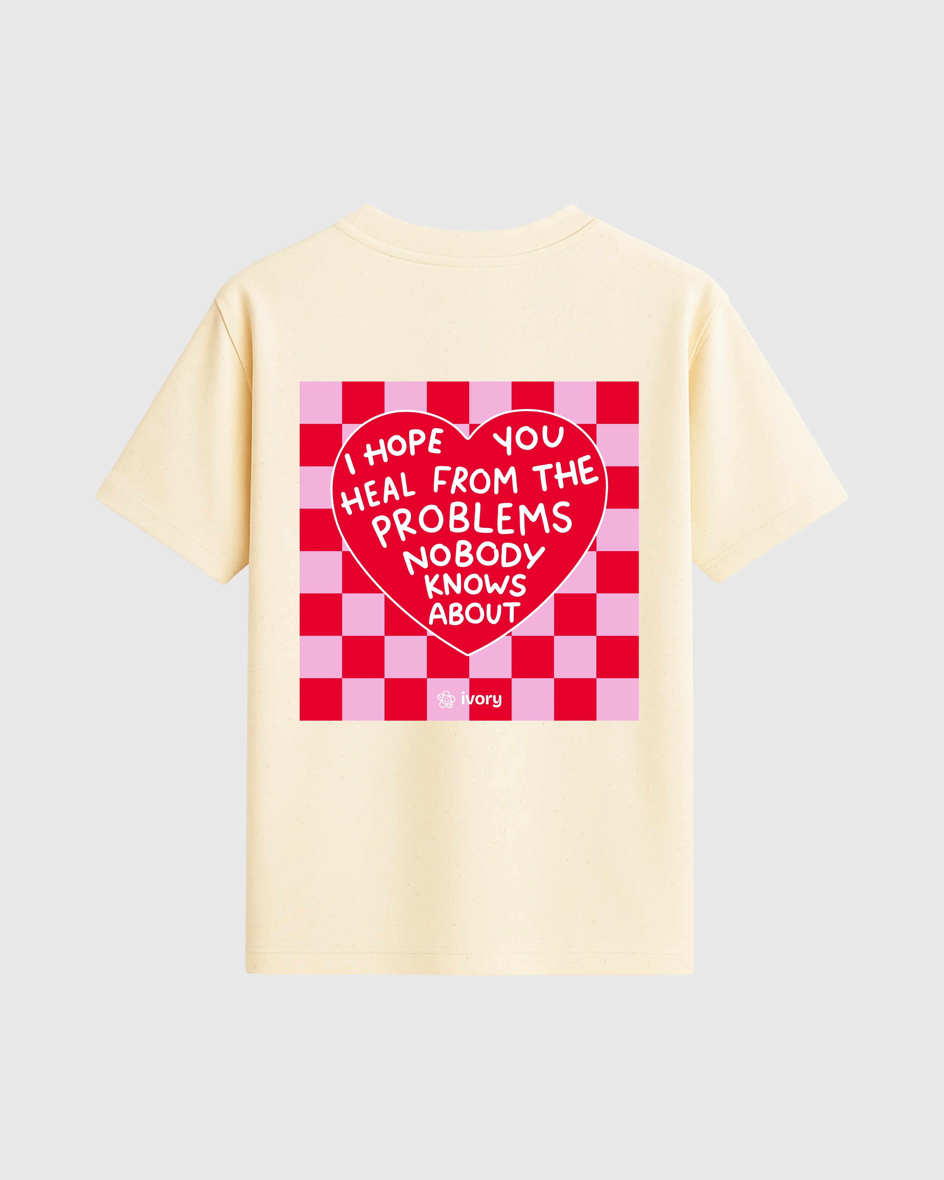 I HOPE YOU HEAL CHESS TEE RAW