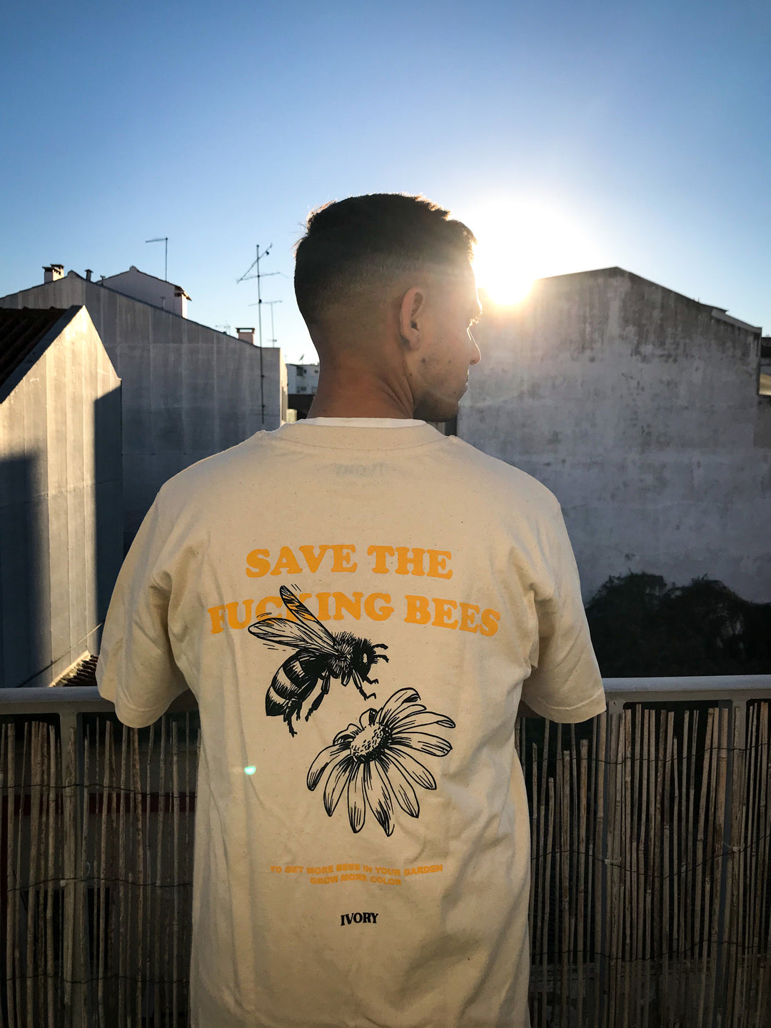 SAVE THE BEES TEE RAW