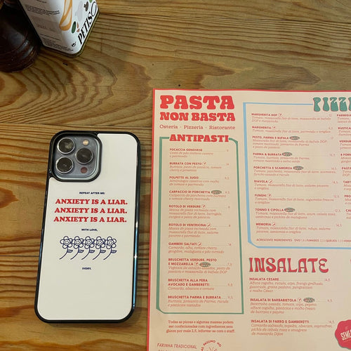 ANXIETY IS A LIAR IPHONE CASE