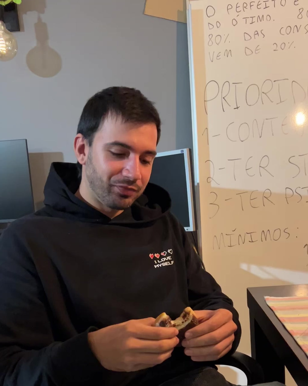 I LOVE MYSELF HOODIE BLACK