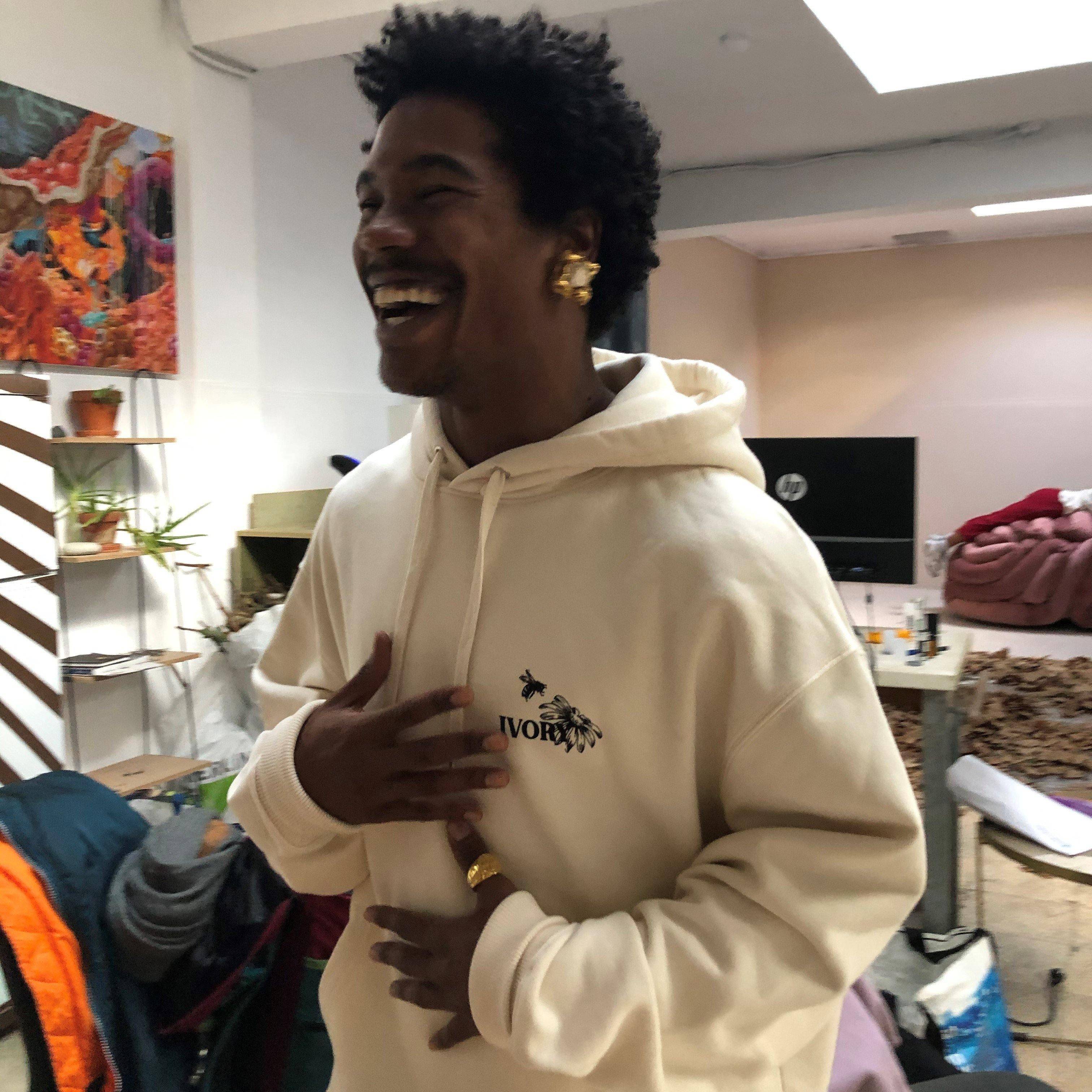 SAVE THE BEES HOODIE NATURAL RAW - IVORY WORLD